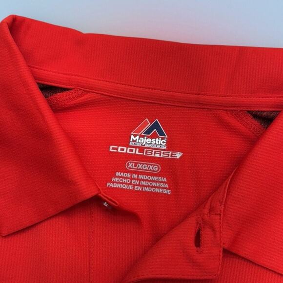 ST LOUIS CARDINALS Men’s XL Red COOLBASE Polo Shirt - Picture 3 of 4